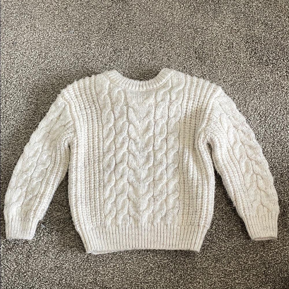 Primark Cream Cable Knit Chunky Crewneck Sweater